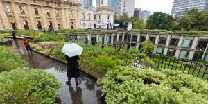 The roof garden at Parliament House.