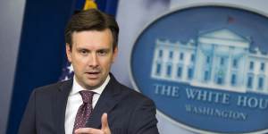 White House Press Secretary Josh Earnest speaks about the Chinese hack of the computer system of the Office of Personnel Management,Friday.