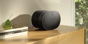 The Sonos Era 300 is a big speaker with an unusual pinched design.