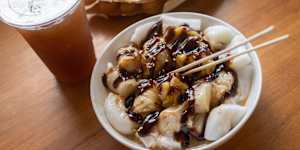 Rice noodles.
