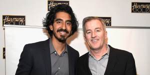 Both nominated for<i>Lion</i>:Dev Patel who is nominated for best supporting actor with screenwriter Luke Davies who is nominated for best adapted screenplay.