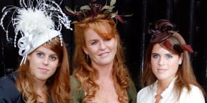 Sarah,Duchess of York (centre),in a file photo with her daughters,Princess Beatrice (left) and Princess Eugenie.