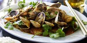 Pipis with XO sauce.
