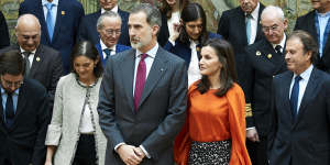 Questions about Saudi gift;King Felipe VI and Queen Letizia of Spain in Madrid.