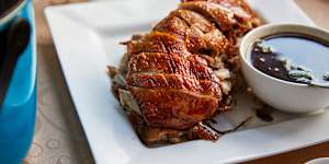 Shandong chicken with steamed rice.