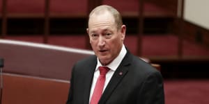Senator Fraser Anning said a plebiscite on immigration would the"final solution to the immigration problem".