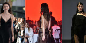 Sheer delights at Australian Fashion Week:Anna Quan;Michael Lo Sordo;Gail Sorronda.