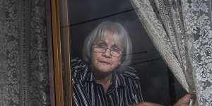 Gunai-Guditjamara textile artist Marlene Scerri,70,during Melbourne’s second lockdown.