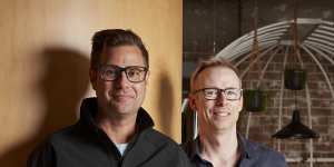 Blackbird co-founders Niki Scevak and Rick Baker. Blackbird is a major investor in Eucalyptus.