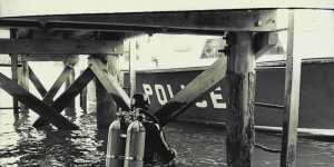 Police divers in 1972.