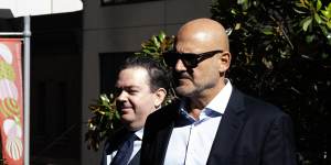 Alan Yazbek arrives at court on Tuesday morning.