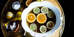 Party starter:Colonial tea punch.