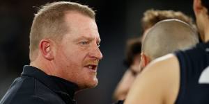 Carlton coach Michael Voss.