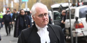 'Slur on judge':Geoffrey Rush's lawyer. Bret Walker,SC.