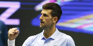 Novak Djokovic during the recent ATP 500 Astana Open.