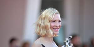 Cate Blanchett at the Tar red carpet at the 79th Venice International Film Festival last September.