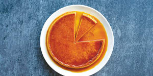 Sweet and simple:This flan has only five ingredients.
