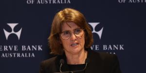 Reserve Bank governor Michele Bullock on Tuesday.