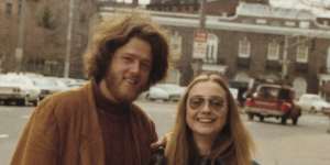 Bill Clinton and Hillary Rodham at Yale in the early 1970s.
