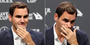 Roger Federer and the moves that expose his Rolex.