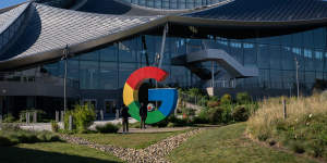 The Google Bay View campus in Mountain View,California.