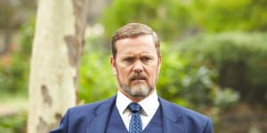 Craig McLachlan in character on the ABC's The Doctor Blake Mysteries.