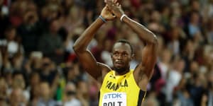 Usain Bolt,the mega-famous nobody,arrives to be just one of the boys