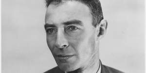Dr Robert Oppenheimer,atomic physicist and head of the Manhattan Project.
