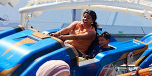 Rides at Marvel Landing on the top deck,including the world’s longest roller coaster at sea.