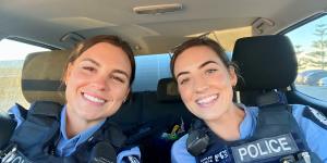 Constable Dani Morrison (left) with Constable Ella Cutler.