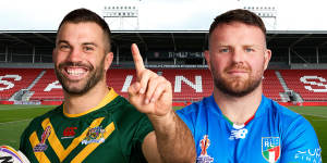 Rugby League World Cup as it happened:Australia finish group stage in style against Italy