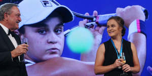 Ashleigh Barty capped her stellar year with the Newcombe Medal.