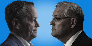 Using special effects,Scott Morrison makes Bill Shorten's $200 billion plan look like a hammer blow