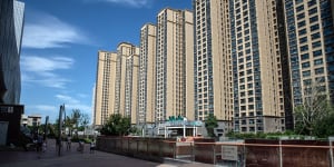 Evergrande’s City Plaza project in Beijing:The property giant’s default marked the start of a real estate meltdown that has shaken China’s economy.