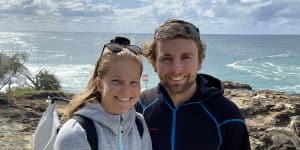 Swiss cyclists Adrian Rotheneuhler and partner Merlina plan to cycle from Brisbane to Cairns. In the future they would cycle around Minjerribah if trails were in place.
