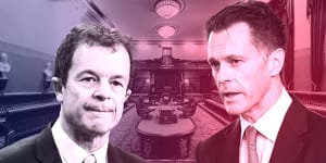 NSW Opposition Leader Mark Speakman and Premier Chris Minns.