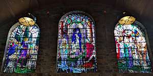 Windows on an Arthurian tale … the Great Halls.