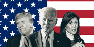 Donald Trump,Joe Biden,Nikki Haley.