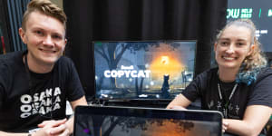 Kostia Liakhov and Samantha Cable developed their game Copycat at nights and weekends over the past two years. Now they hope to unleash it on the world.