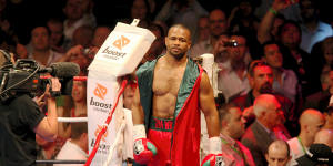 Former world champion Roy Jones jnr ahead of his loss to Danny Green in Sydney in 2009.