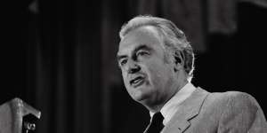 Gough Whitlam in 1972.