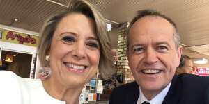 Kristina Keneally with Opposition Leader Bill Shorten at the launch of her campaign for Bennelong.