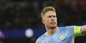 KDB gives City slim lead,Liverpool beat Benfica in Champions League