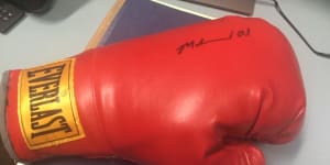 'Stolen'boxing glove signed by Muhammad Ali found in boy's bedroom