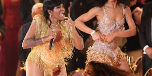 Fantasia Barrino performs a tribute to Tina Turner.