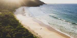 Elizabeth Beach in Booti Booti National Park.