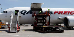 Qantas Freight has expanded with six A321P2Fs. 