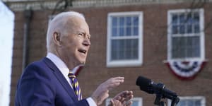 US President Joe Biden,in Atlanta on Tuesday,supports changing the Senate filibuster rules that have stalled voting rights legislation.