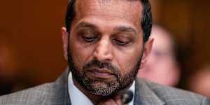 FBI director Kash Patel at a Senate hearing in Washington last week.