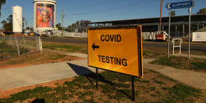 COVID testing in Walgett. Indigenous communities around the country will receive a targeted vaccine push.
